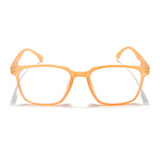 Voyage Air Orange Square Eyeglasses for Men & Women (TR03MG4549-C4)