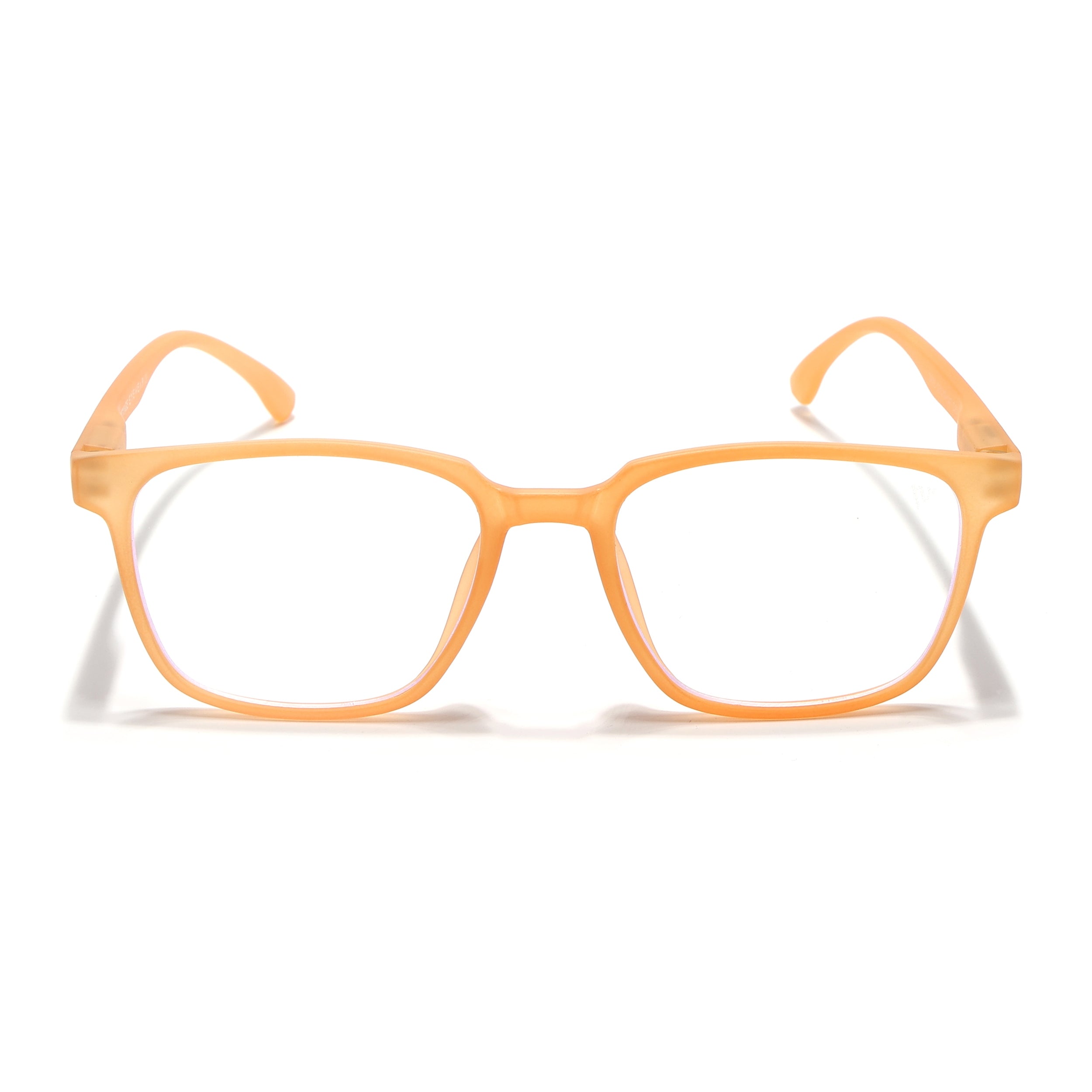 Voyage Air Orange Square Eyeglasses for Men & Women (TR03MG4549-C4)