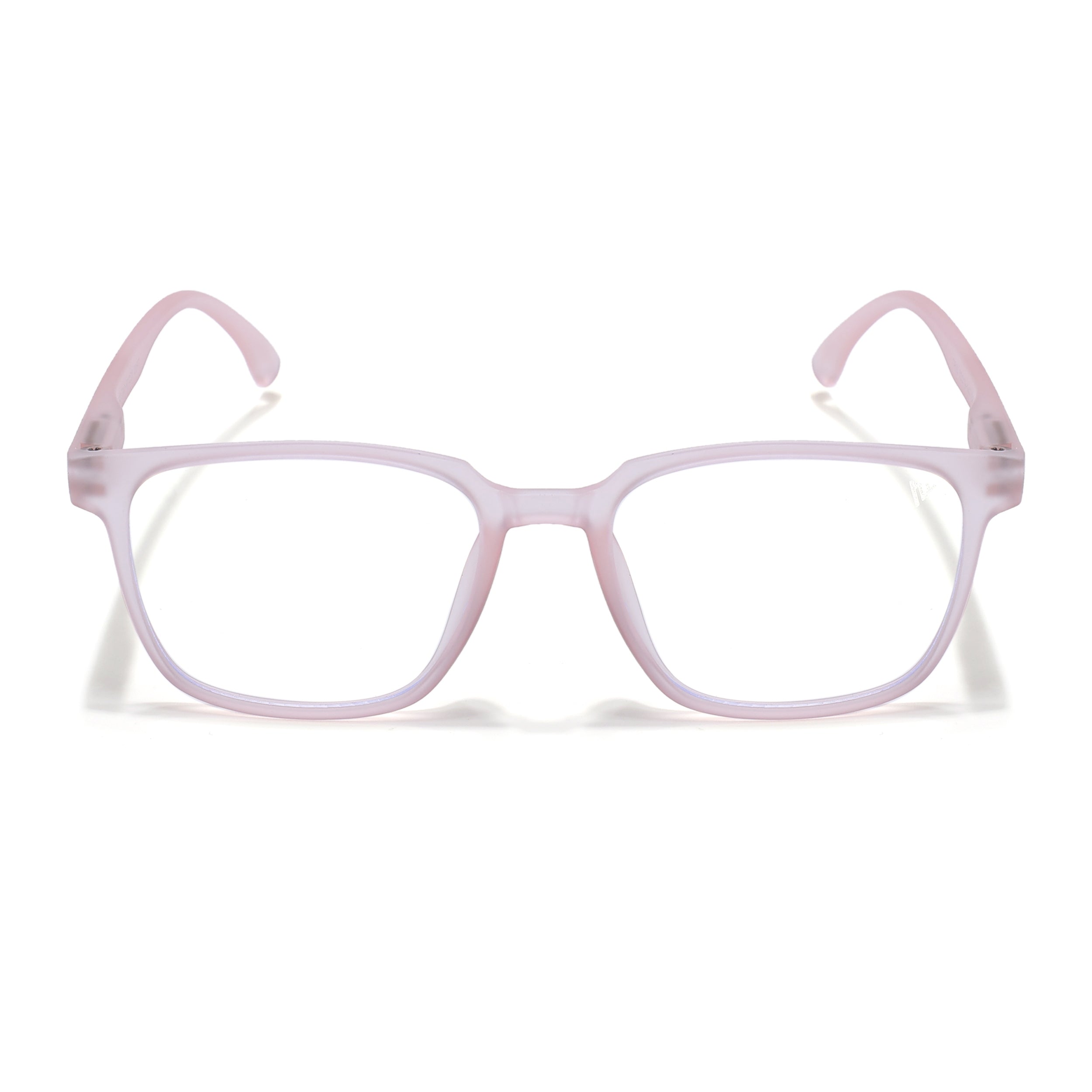 Voyage Air Pink Square Eyeglasses for Men & Women (TR03MG4550-C5)