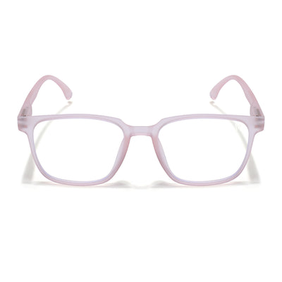 Voyage Air Pink Square Eyeglasses for Men & Women (TR03MG4550-C5)