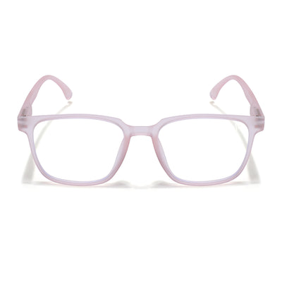Voyage Air Pink Square Eyeglasses for Men & Women (TR03MG4550-C5)