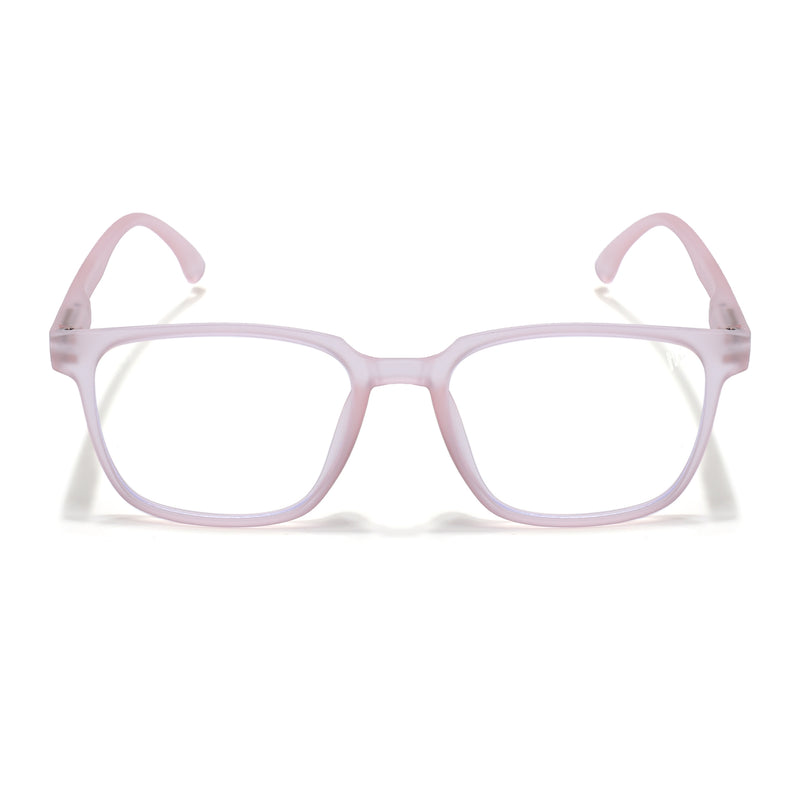Voyage Air Pink Square Eyeglasses for Men & Women (TR03MG4550-C5)