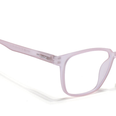 Voyage Air Pink Square Eyeglasses for Men & Women (TR03MG4550-C5)