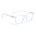 Voyage Air Light Blue Square Eyeglasses for Men & Women (TR03MG4551-C6)