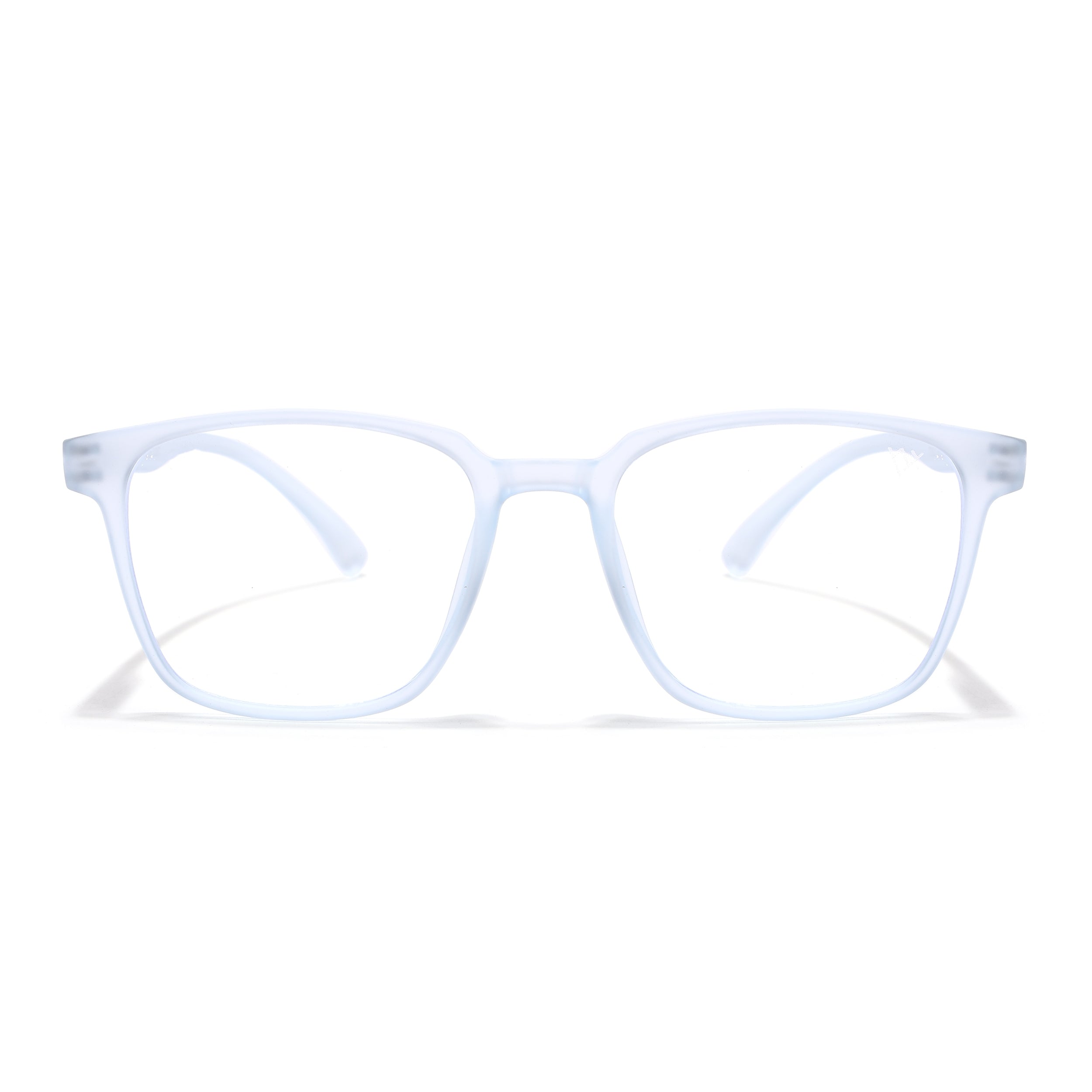 Voyage Air Light Blue Square Eyeglasses for Men & Women (TR03MG4551-C6)