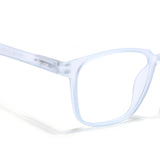 Voyage Air Light Blue Square Eyeglasses for Men & Women (TR03MG4551-C6)