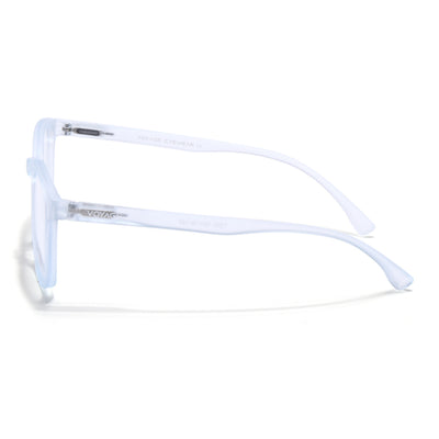 Voyage Air Light Blue Square Eyeglasses for Men & Women (TR03MG4551-C6)