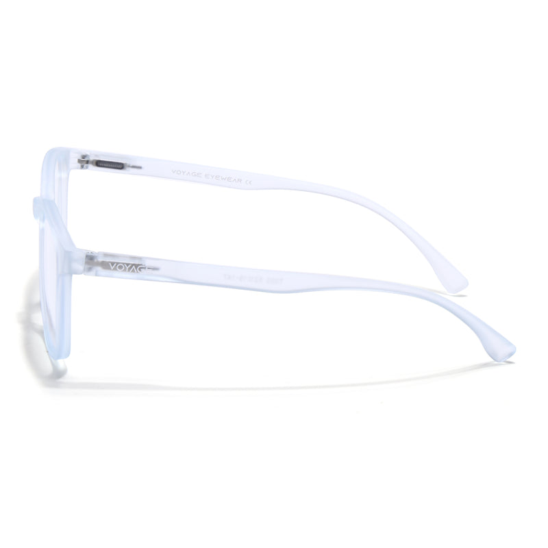Voyage Air Light Blue Square Eyeglasses for Men & Women (TR03MG4551-C6)