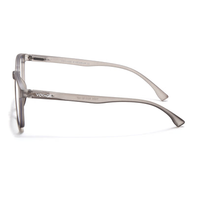 Voyage Air Grey Square Eyeglasses for Men & Women (TR03MG4553-C8)