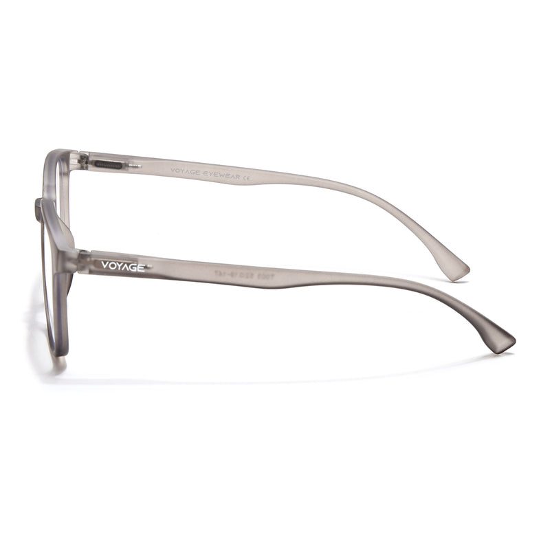 Voyage Air Grey Square Eyeglasses for Men & Women (TR03MG4553-C8)