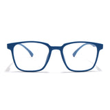 Voyage Air Royal Blue Square Eyeglasses for Men & Women (TR03MG4554-C9)