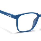 Voyage Air Royal Blue Square Eyeglasses for Men & Women (TR03MG4554-C9)