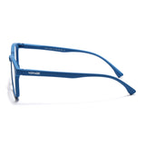 Voyage Air Royal Blue Square Eyeglasses for Men & Women (TR03MG4554-C9)
