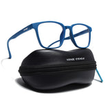 Voyage Air Royal Blue Square Eyeglasses for Men & Women (TR03MG4554-C9)