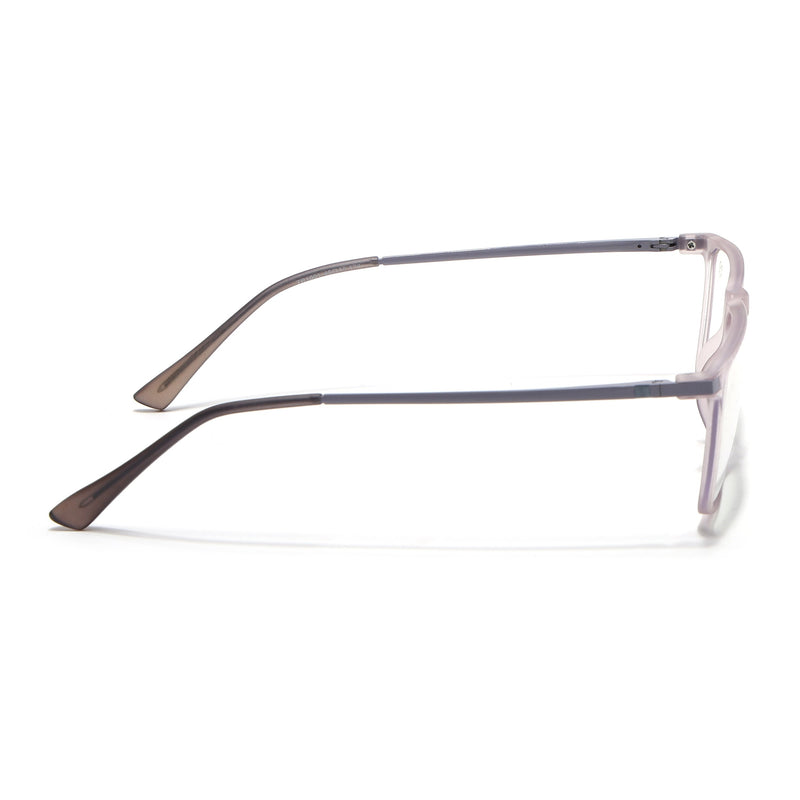 Eyejack Domino Purple Rectangle Eyeglasses for Men & Women (TR1001FCL1623-C8)