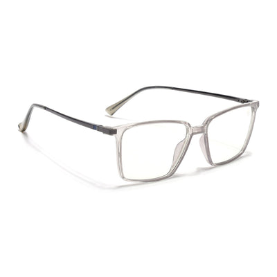 Eyejack Domino Transparent Square Eyeglasses for Men & Women (TR1002FCL1632-C3)