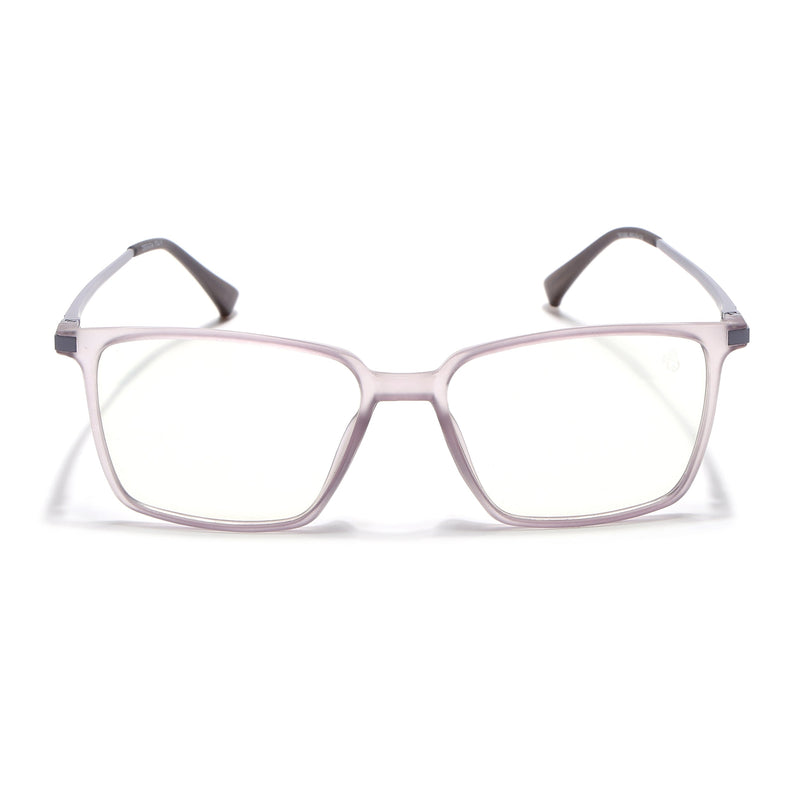 Eyejack Domino Purple Square Eyeglasses for Men & Women (TR1002FCL1637-C8)