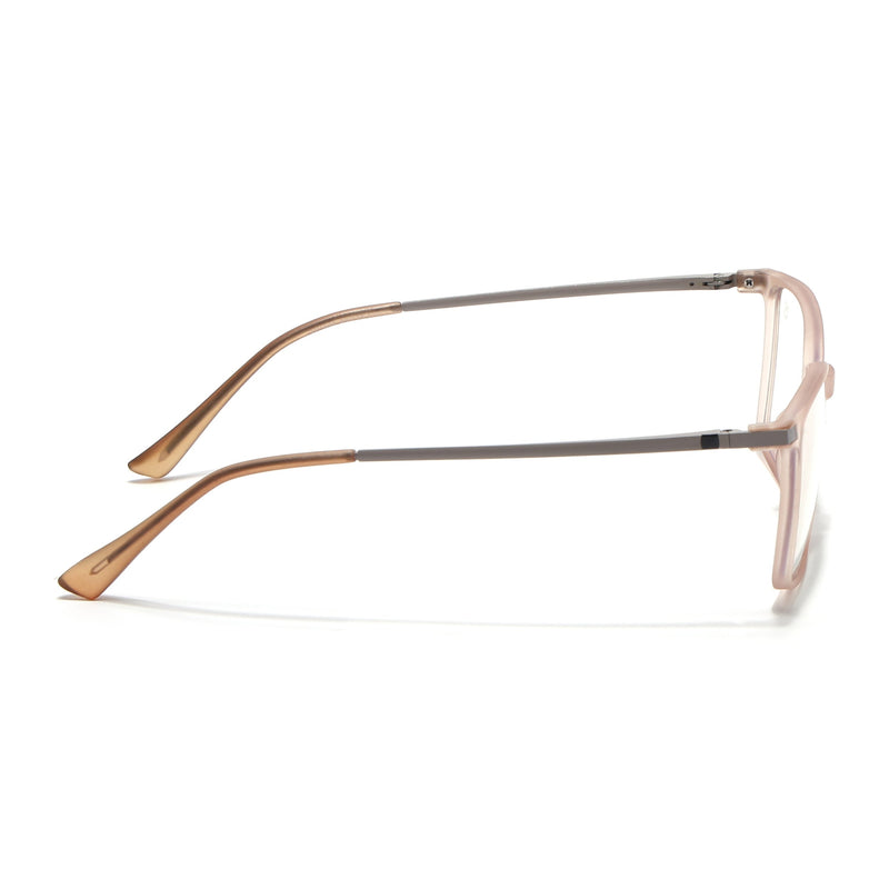 Eyejack Domino Matt Brown Square Eyeglasses for Men & Women (TR1002FCL1640-C11)