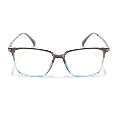 Eyejack Domino Black & Clear Square Eyeglasses for Men & Women (TR1002FCL1642-C13)