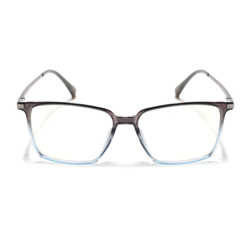 Eyejack Domino Black & Clear Square Eyeglasses for Men & Women (TR1002FCL1642-C13)