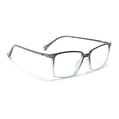 Eyejack Domino Black & Clear Square Eyeglasses for Men & Women (TR1002FCL1642-C13)