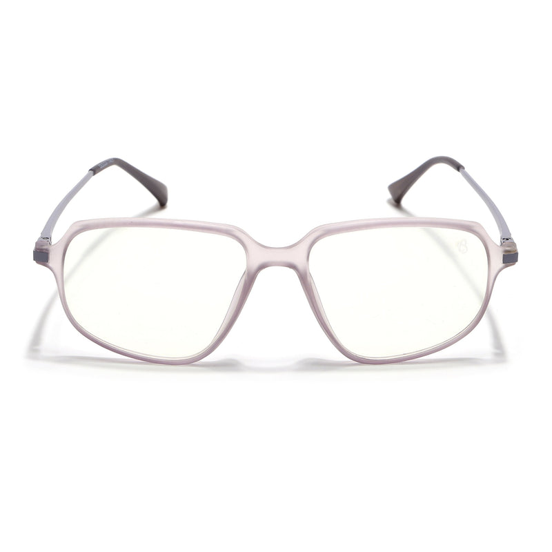 Eyejack Domino Purple Square Eyeglasses for Men & Women (TR1004FCL1665-C8)