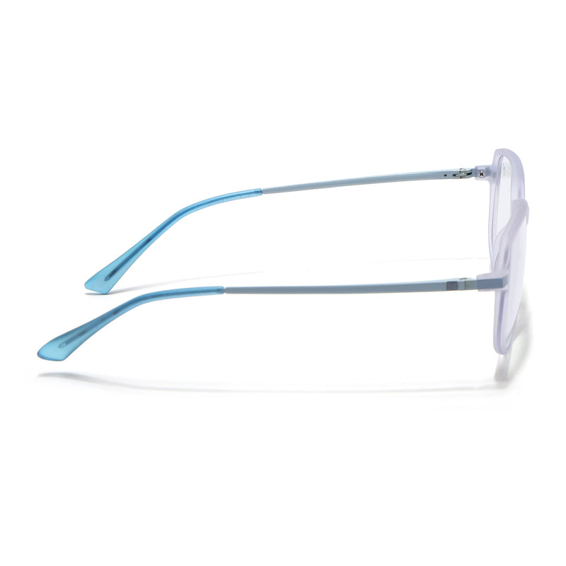 Eyejack Domino Light Purple Square Eyeglasses for Men & Women (TR1004FCL1666-C9)