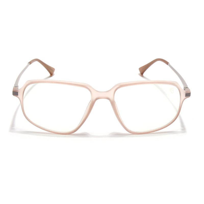 Eyejack Domino Matt Brown Square Eyeglasses for Men & Women (TR1004FCL1668-C11)