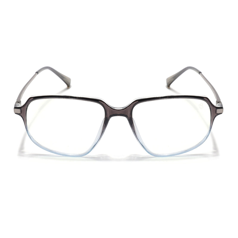 Eyejack Domino Black & Clear Square Eyeglasses for Men & Women (TR1004FCL1670-C13)