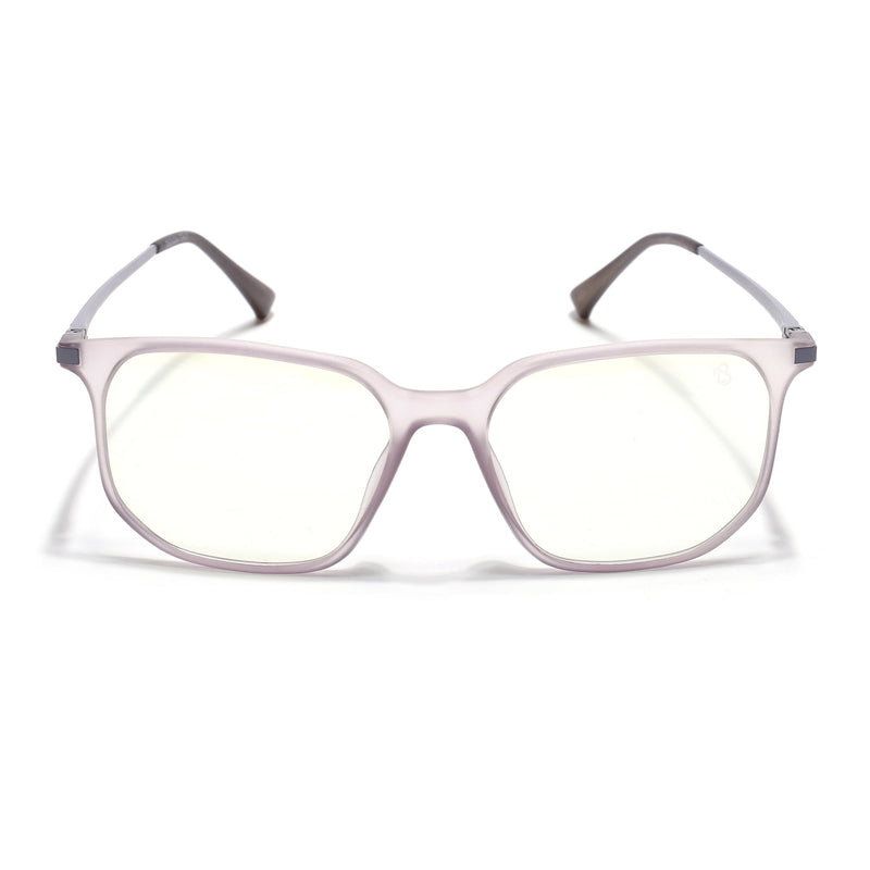 Eyejack Domino Purple Square Eyeglasses for Men & Women (TR1005FCL1679-C8)