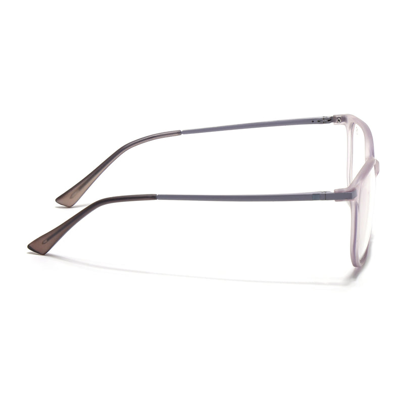 Eyejack Domino Purple Square Eyeglasses for Men & Women (TR1005FCL1679-C8)