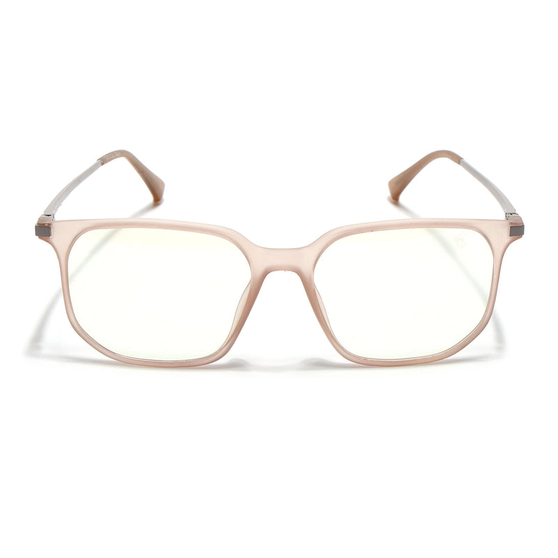 Eyejack Domino Matt Brown Square Eyeglasses for Men & Women (TR1005FCL1682-C11)