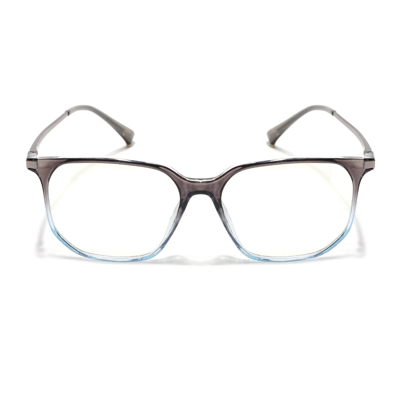 Eyejack Domino Black & Clear Square Eyeglasses for Men & Women (TR1005FCL1684-C13)
