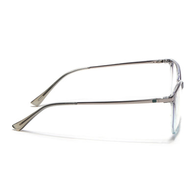 Eyejack Domino Black & Clear Square Eyeglasses for Men & Women (TR1005FCL1684-C13)