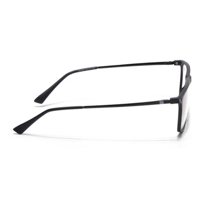 Eyejack Domino Matt Black Rectangle Eyeglasses for Men & Women (TR1006FCL1687-C2)