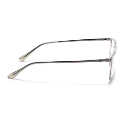 Eyejack Domino Transparent Rectangle Eyeglasses for Men & Women (TR1006FCL1688-C3)