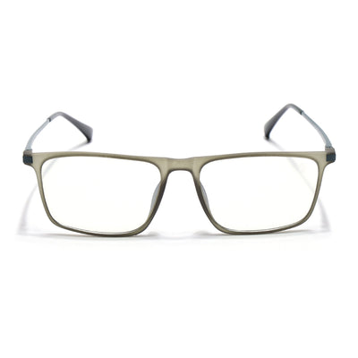 Eyejack Domino Olive Rectangle Eyeglasses for Men & Women (TR1006FCL1692-C7)