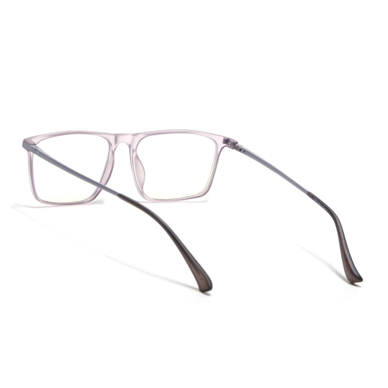 Eyejack Domino Purple Rectangle Eyeglasses for Men & Women (TR1006FCL1693-C8)