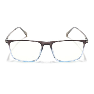 Eyejack Domino Black & Clear Rectangle Eyeglasses for Men & Women (TR1006FCL1698-C13)