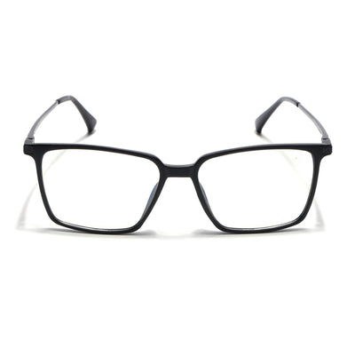 Eyejack Domino Matt Black Square Eyeglasses for Men & Women (TR1007FCL1701-C2)