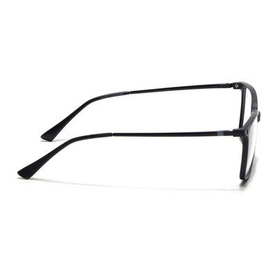 Eyejack Domino Matt Black Square Eyeglasses for Men & Women (TR1007FCL1701-C2)