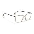 Eyejack Domino Transparent Square Eyeglasses for Men & Women (TR1007FCL1702-C3)