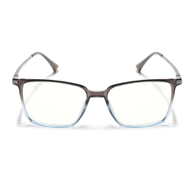 Eyejack Domino Black & Clear Square Eyeglasses for Men & Women (TR1007FCL1712-C13)