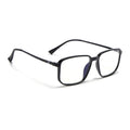 Eyejack Domino Shine Black Rectangle Eyeglasses for Men & Women (TR1008FCL1714-C1)