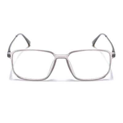 Eyejack Domino Transparent Rectangle Eyeglasses for Men & Women (TR1008FCL1716-C3)