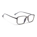 Eyejack Domino Grey Rectangle Eyeglasses for Men & Women (TR1008FCL1718-C5)