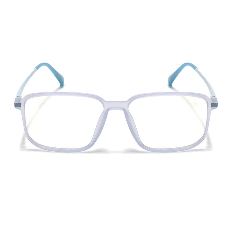 Eyejack Domino Light Purple Rectangle Eyeglasses for Men & Women (TR1008FCL1722-C9)