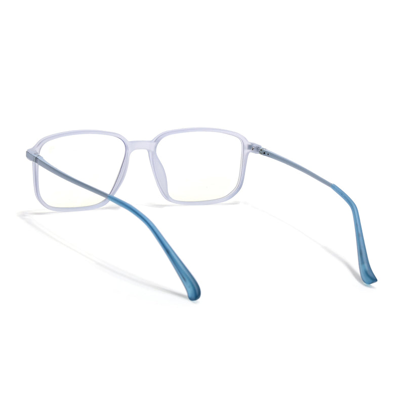 Eyejack Domino Light Purple Rectangle Eyeglasses for Men & Women (TR1008FCL1722-C9)