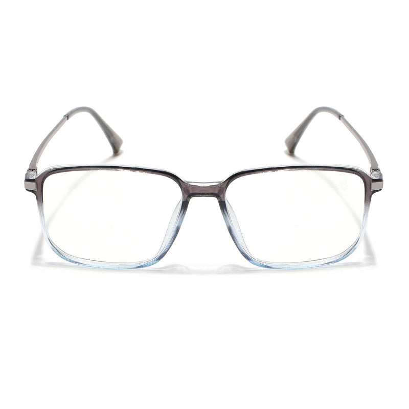Eyejack Domino Black & Clear Rectangle Eyeglasses for Men & Women (TR1008FCL1726-C13)