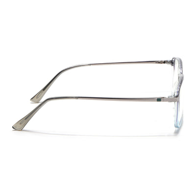 Eyejack Domino Black & Clear Rectangle Eyeglasses for Men & Women (TR1008FCL1726-C13)